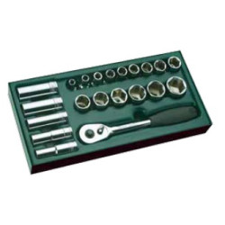 ZESTAW 21 KLUCZY NASADOWYCH 1/2" CALOWYCH