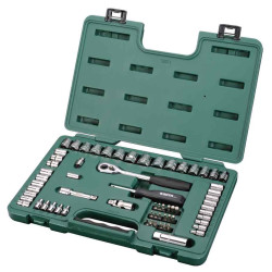 ZESTAW 65 KLUCZY NASADOWYCH 1/4" 3/8" M/CAL