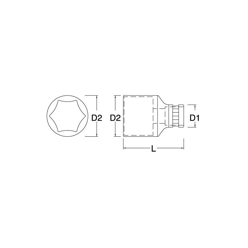 **NASADKA 3/8" 21MM