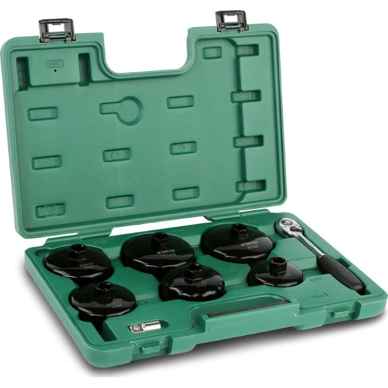 ZESTAW 8 CZĘŚCIOWY - NASADKI DO FILTRÓW OLEJU 3/8" I AKCESORIA