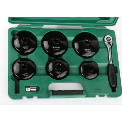 ZESTAW 8 CZĘŚCIOWY - NASADKI DO FILTRÓW OLEJU 3/8" I AKCESORIA