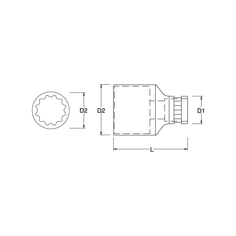 **1/2" NASADKA 12-KĄT 9MM