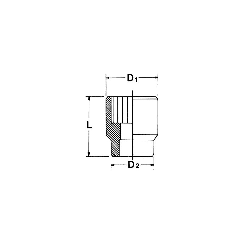 **NASADKA 3/4" 12-KĄT CAL. 3/4"