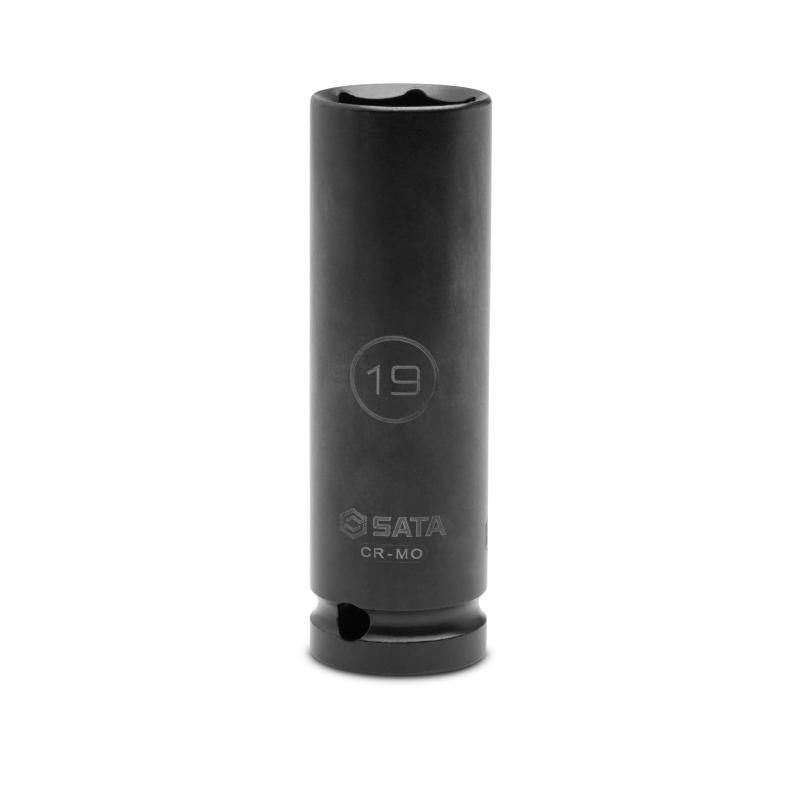 **NASADKA UDAROWA 1/2" 6-KĄT. CIENKOŚCIENNA DŁUGA 19MM