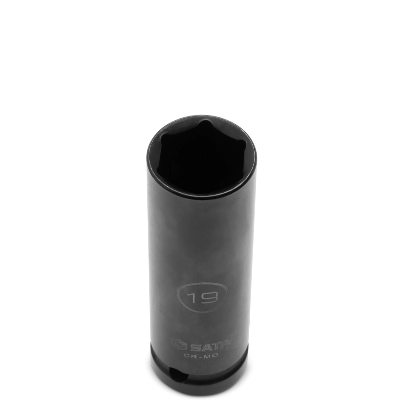 **NASADKA UDAROWA 1/2" 6-KĄT. CIENKOŚCIENNA DŁUGA 19MM