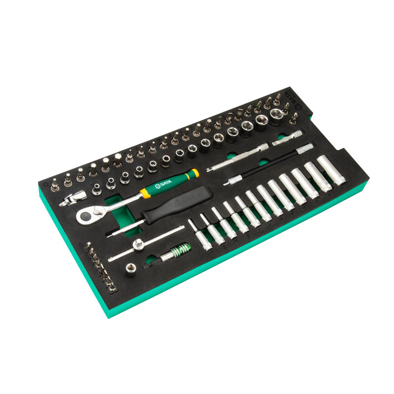 ZESTAW 66 KLUCZY NASADOWYCH 1/4" - W PIANCE EVA