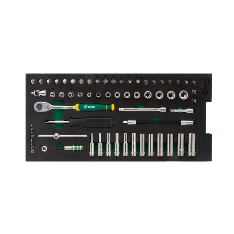ZESTAW 66 KLUCZY NASADOWYCH 1/4" - W PIANCE EVA