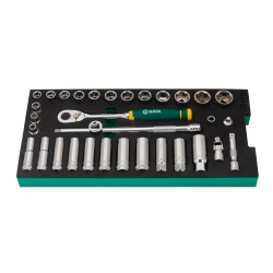 ZESTAW 33 KLUCZY NASADOWYCH 3/8" - W PIANCE EVA