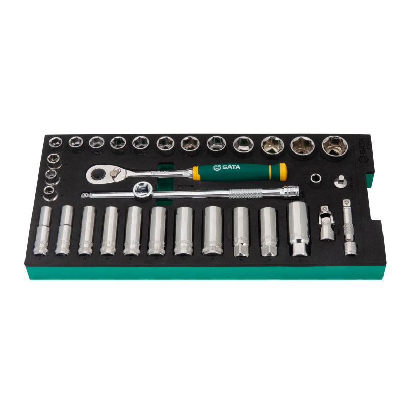 ZESTAW 33 KLUCZY NASADOWYCH 3/8" - W PIANCE EVA
