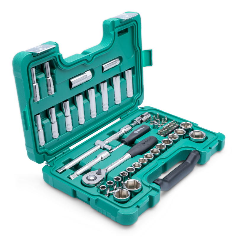 ZESTAW 60 KLUCZY NASADOWYCH 1/2" METR.