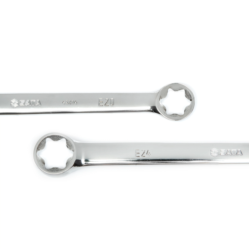 ZESTAW 4 KLUCZY OCZKOWYCH E-TORX DWUSTRONNYCH