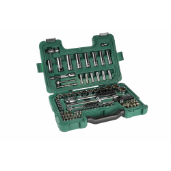 **ZESTAW 88 KLUCZY NASADOWYCH 1/4" 1/2" METR.