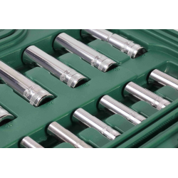 **ZESTAW 88 KLUCZY NASADOWYCH 1/4" 1/2" METR.