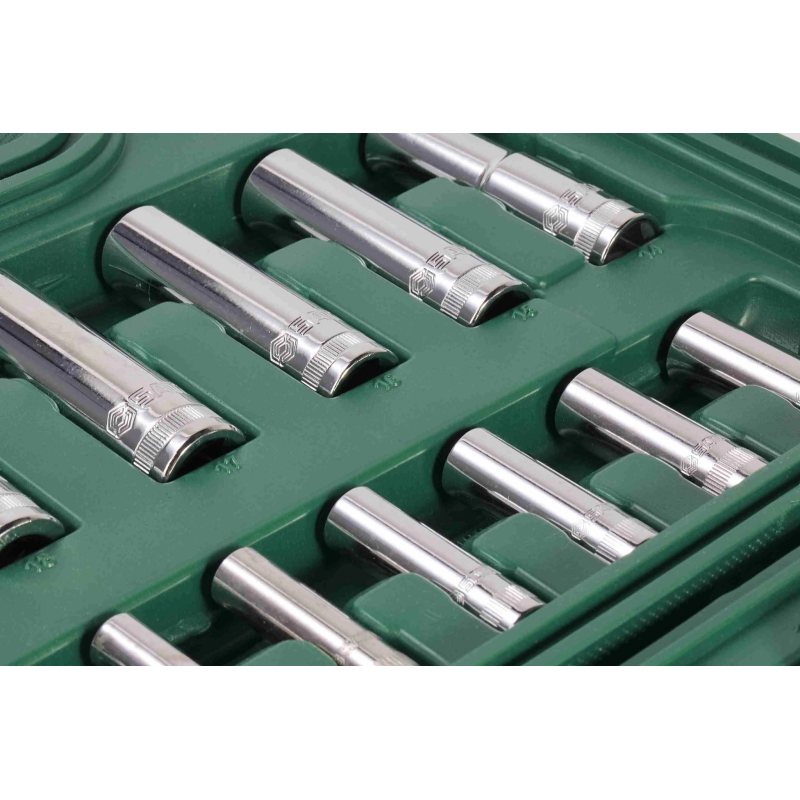 **ZESTAW 88 KLUCZY NASADOWYCH 1/4" 1/2" METR.