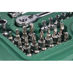 **ZESTAW 88 KLUCZY NASADOWYCH 1/4" 1/2" METR.