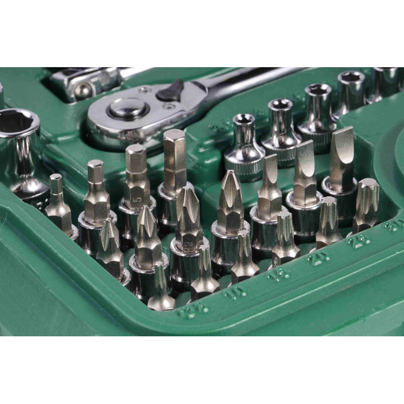 **ZESTAW 88 KLUCZY NASADOWYCH 1/4" 1/2" METR.