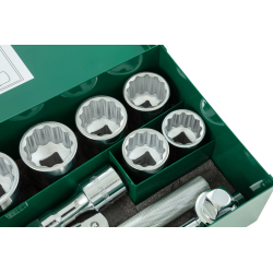 ZESTAW 15 KLUCZY NASADOWYCH 3/4" METR.