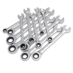 **ZESTAW 12 KLUCZY PŁASKO-OCZKOWYCH Z GRZECHOTKĄ GEARWRENCH, METRYCZNE