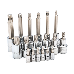 ZESTAW 18 NASADEK TRZPIENIOWYCH BIT  1/4", 1/2" TORX
