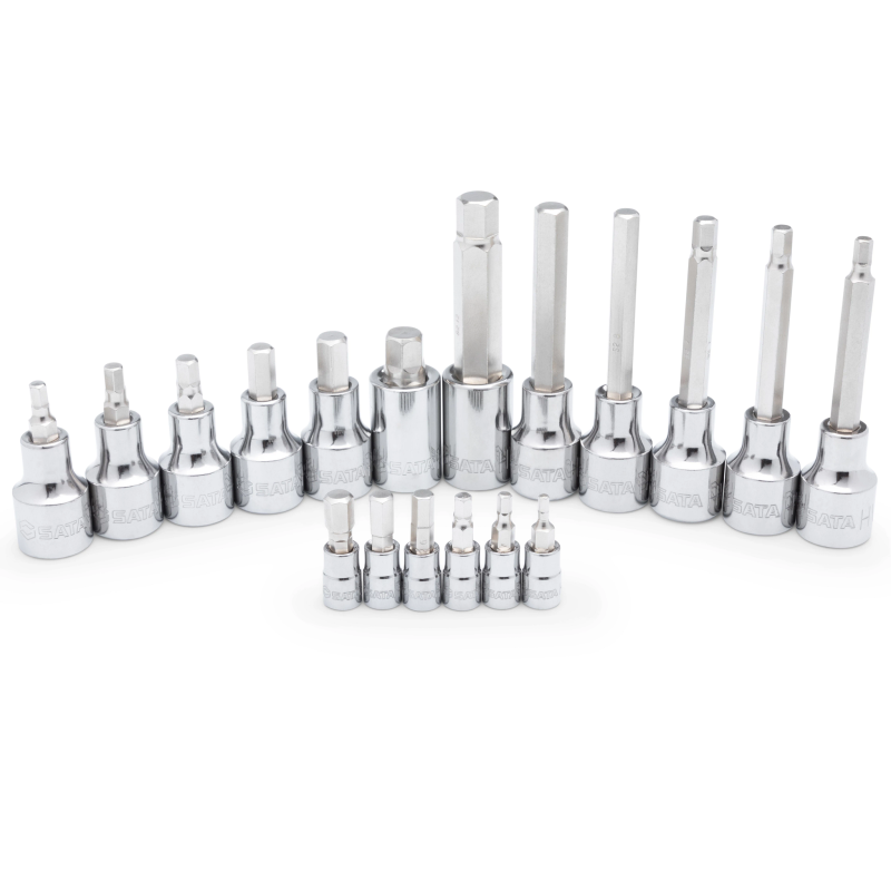 ZESTAW 18 NASADEK TRZPIENIOWYCH BIT  1/4", 1/2" HEX