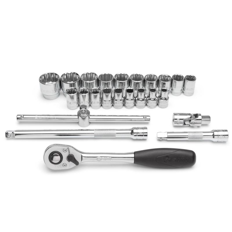 ZESTAW 24 KLUCZY NASADOWYCH 1/2" 12 KĄT