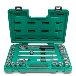 ZESTAW 24 KLUCZY NASADOWYCH 1/2" 12 KĄT