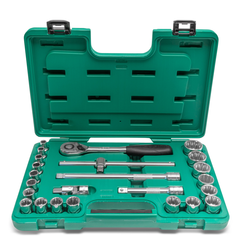 ZESTAW 24 KLUCZY NASADOWYCH 1/2" 12 KĄT