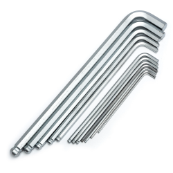 ZESTAW 12 KLUCZY TRZPIENIOWYCH 6-KĄT Z KULKĄ EXTRA DŁUGIE CAL