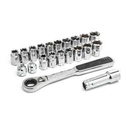 ZESTAW 21 KLUCZY NASADOWYCH PRZELOTOWYCH PASS-THRU 3/8"M/CAL