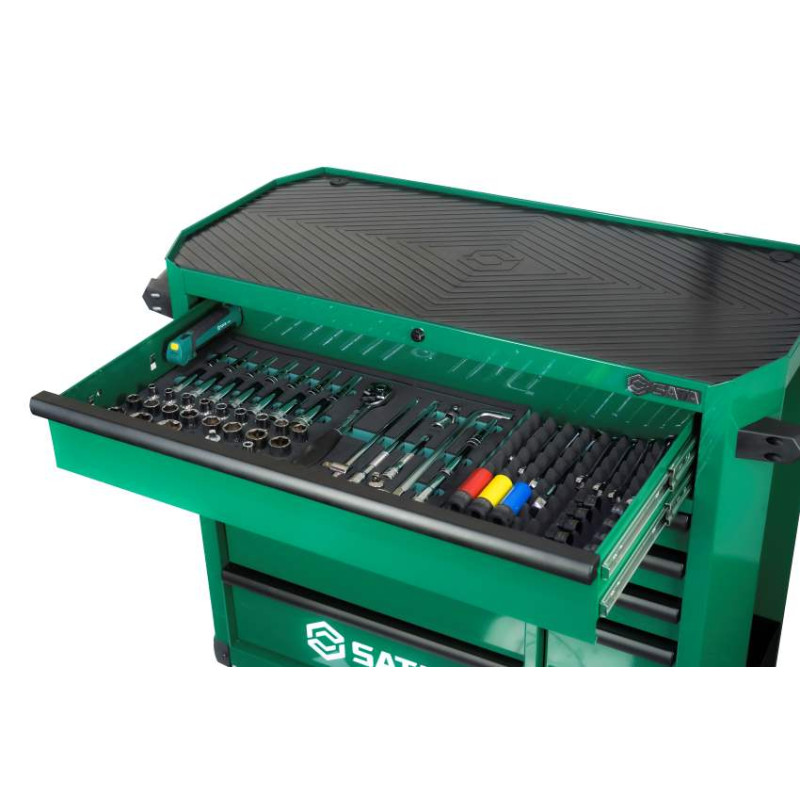 WÓZEK NARZĘDZIOWY 11 SZUFLAD ST95114G PRO ZIELONY + 503 NARZĘDZIA