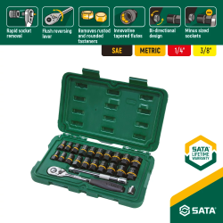 ZESTAW NASADEK BoltBiter 1/4" I 3/8" 23 ELEMENTY
