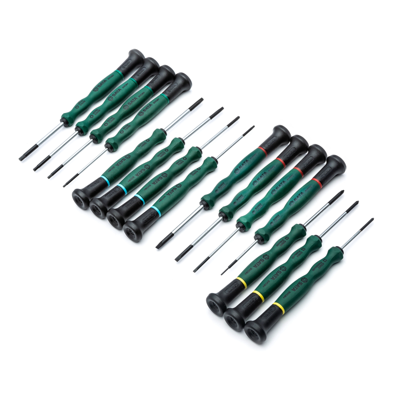 ZESTAW 15 WKRĘTAKÓW PRECYZYJNYCH PŁASKIE, PHILIPS, TORX, HEX