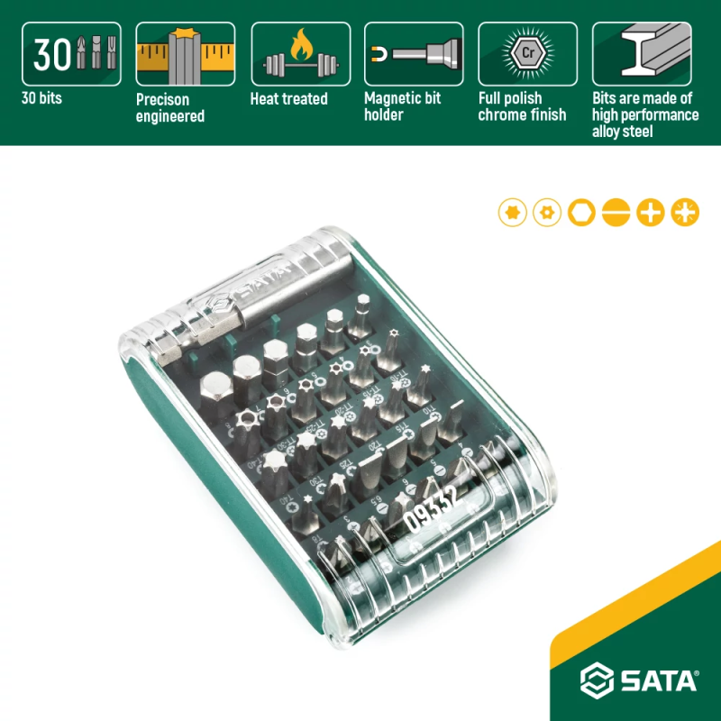 ZESTAW BITÓW 1/4” Z UCHWYTEM MAGNETYCZNYM - 31 ELEMENTÓW