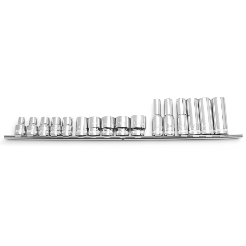 ZESTAW 16 KLUCZY NASADOWYCH 1/2" NA LISTWIE