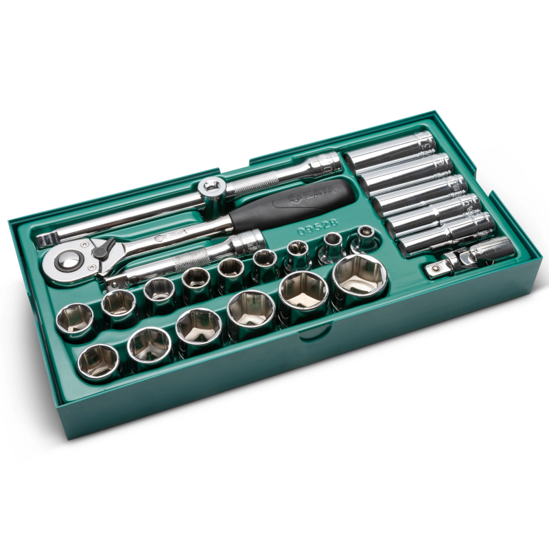 ST09528/09921 # ZESTAW 25 KLUCZY NASADOWYCH 1/2" CAL(ST09528)
