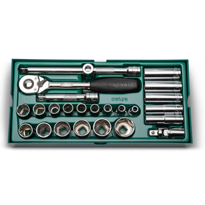 ST09528/09921 # ZESTAW 25 KLUCZY NASADOWYCH 1/2" CAL(ST09528)