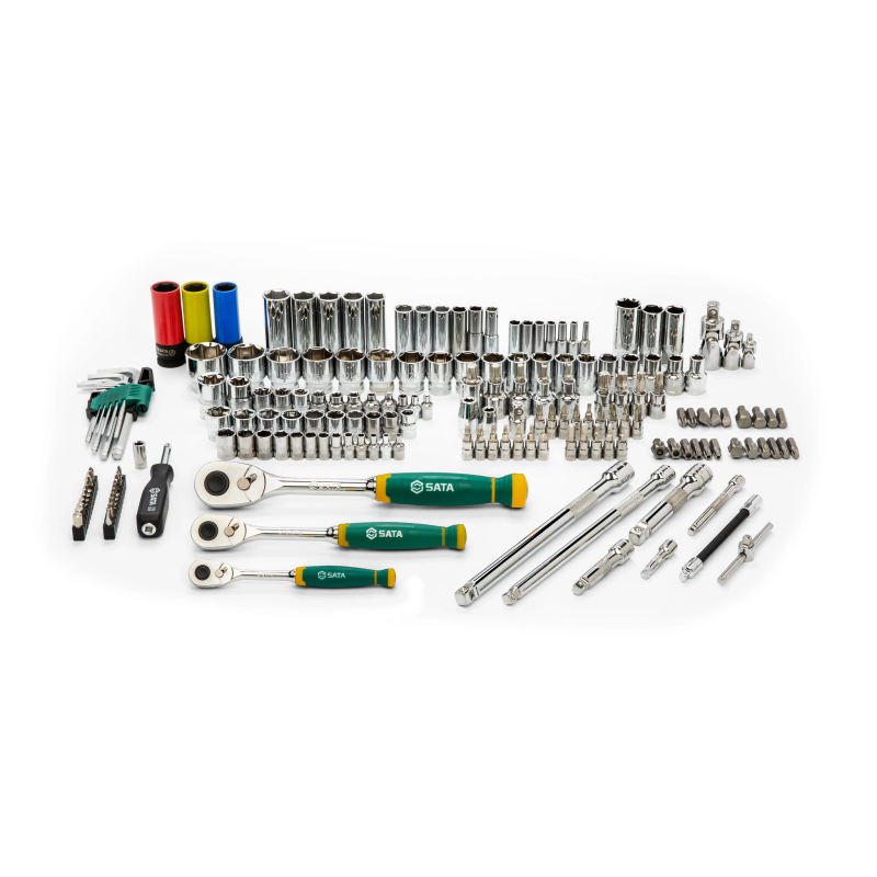 **ZESTAW 180 ELEMENTÓW KLUCZY NASADOWYCH  METR.1/4", 1/2" ,3/8" KLUCZE, AKCESORIA