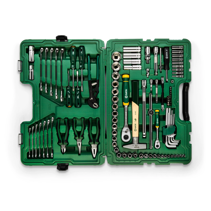 ZESTAW 104 ELEMENTY KLUCZY NASADOWYCH  METR.1/4" I 1/2" , KLUCZE, AKCESORIA