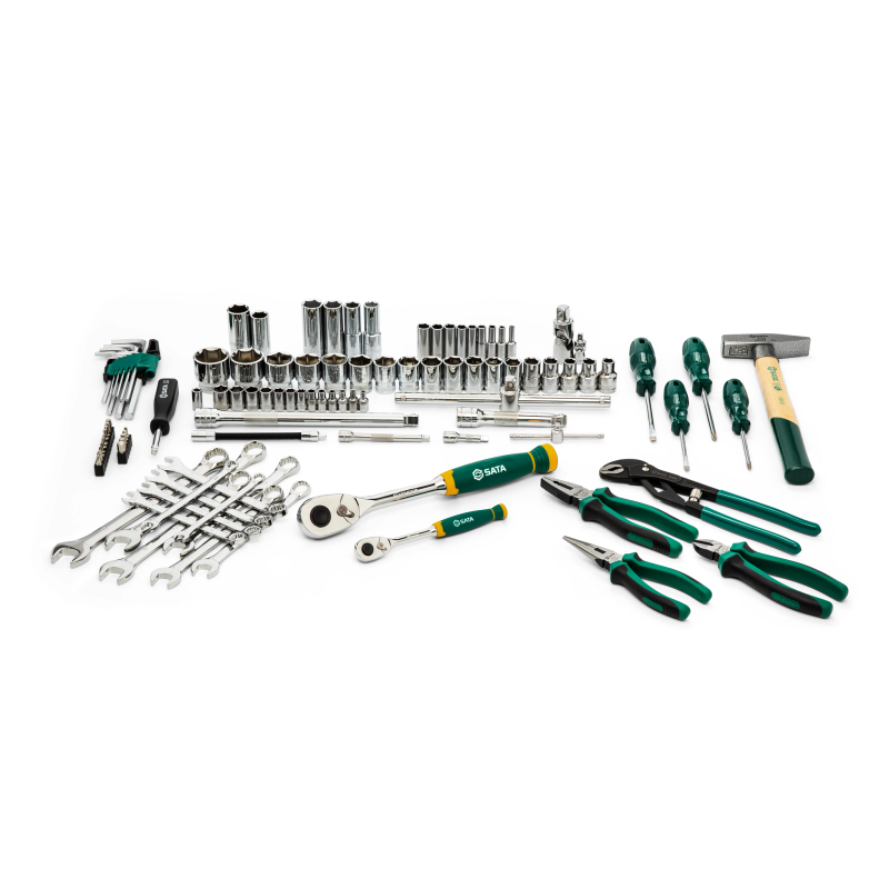 ZESTAW 104 ELEMENTY KLUCZY NASADOWYCH  METR.1/4" I 1/2" , KLUCZE, AKCESORIA