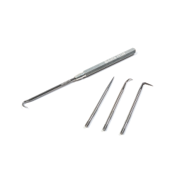 5 CZĘŚCIOWY ZESTAW 4 HACZYKÓW PRECYZYJNYCH Z UCHWYTEM MAGNETYCZNYM