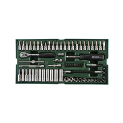 ZESTAW 66 KLUCZY NASADOWYCH 1/4"