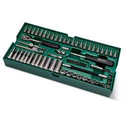 ZESTAW 66 KLUCZY NASADOWYCH 1/4"