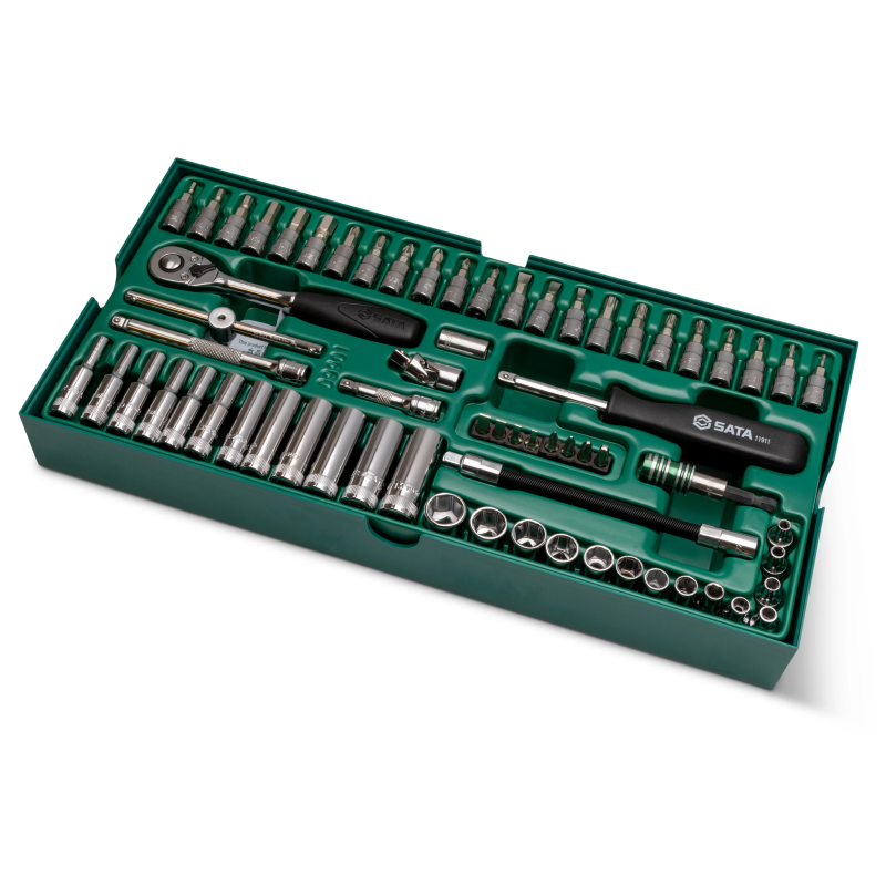 ZESTAW 66 KLUCZY NASADOWYCH 1/4"