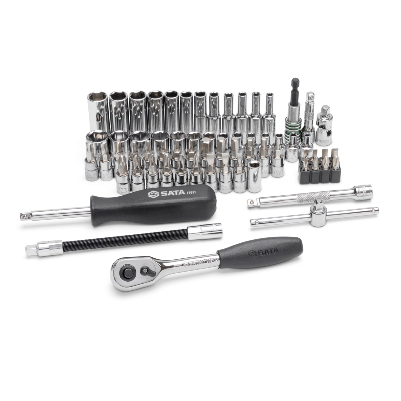 ZESTAW 66 KLUCZY NASADOWYCH 1/4"