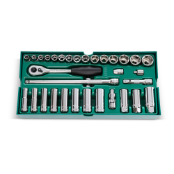 ZESTAW 33 KLUCZY NASADOWYCH 3/8"