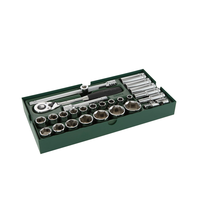 ZESTAW 27 KLUCZY NASADOWYCH 1/2"