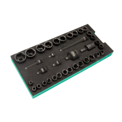 ZESTAW 36 KLUCZY NASADOWYCH UDAROWYCH 3/8” 1/2" - W PIANCE EVA