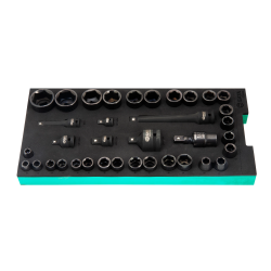 ZESTAW 36 KLUCZY NASADOWYCH UDAROWYCH 3/8” 1/2" - W PIANCE EVA