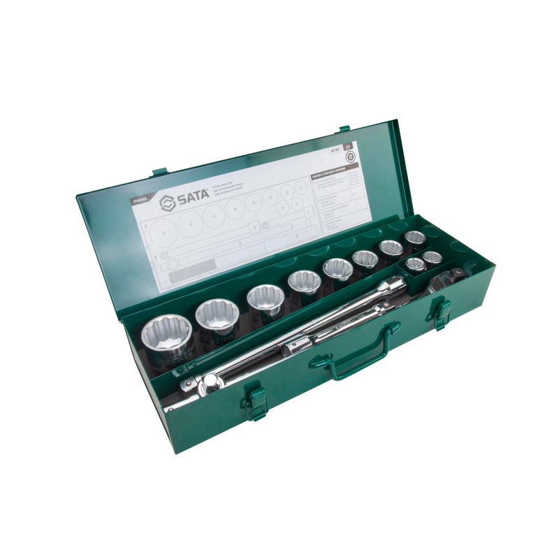 ZESTAW 14 KLUCZY NASADOWYCH 3/4" METR.