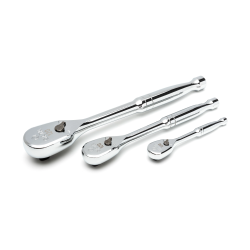 ZESTAW 3 SZT.PROFESJONALNYCH GRZECHOTEK SZYBKOMOCUJĄCYCH 1/4" ,1/2",3/8" 120 POZYCJI